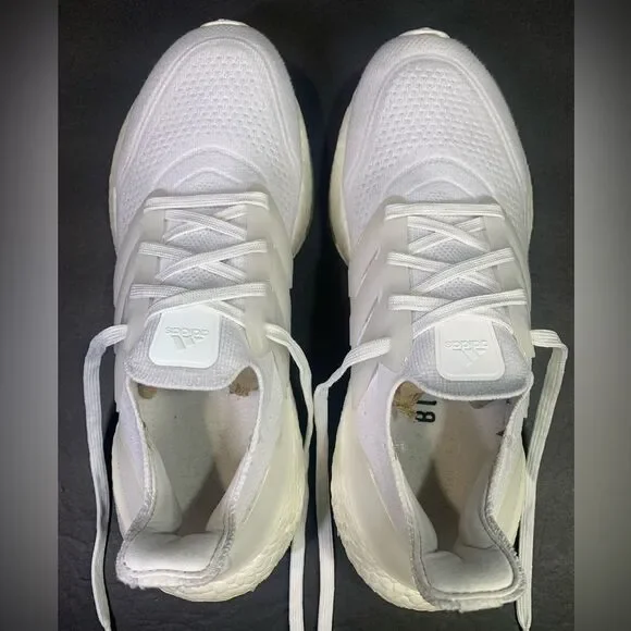 Adidas Ultra Boost 21 Women’s “ Triple White “ Shoe Size- 7.5 - Picture 7 of 12